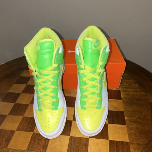 Nike Dunk High White Lemon Chiffon Radiant Green Men\'s 11M main image 8
